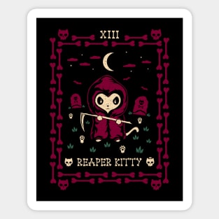 Reaper Kitty Tarot Card Sticker